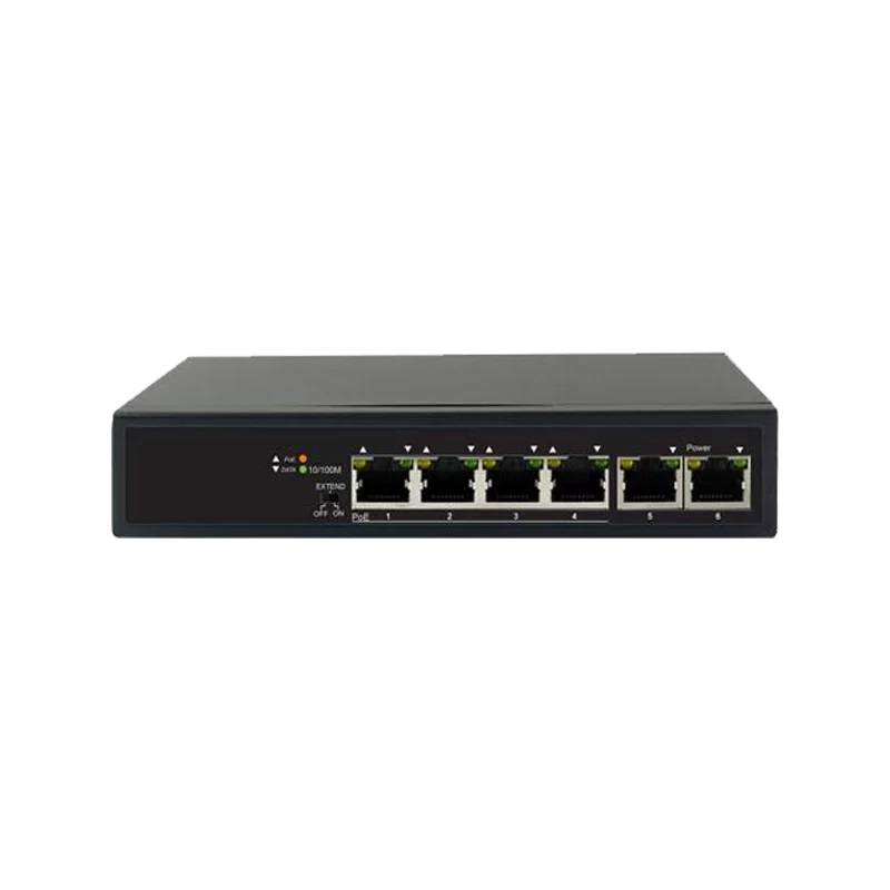 26 Port Extend VLAN Auto-check PoE Switch